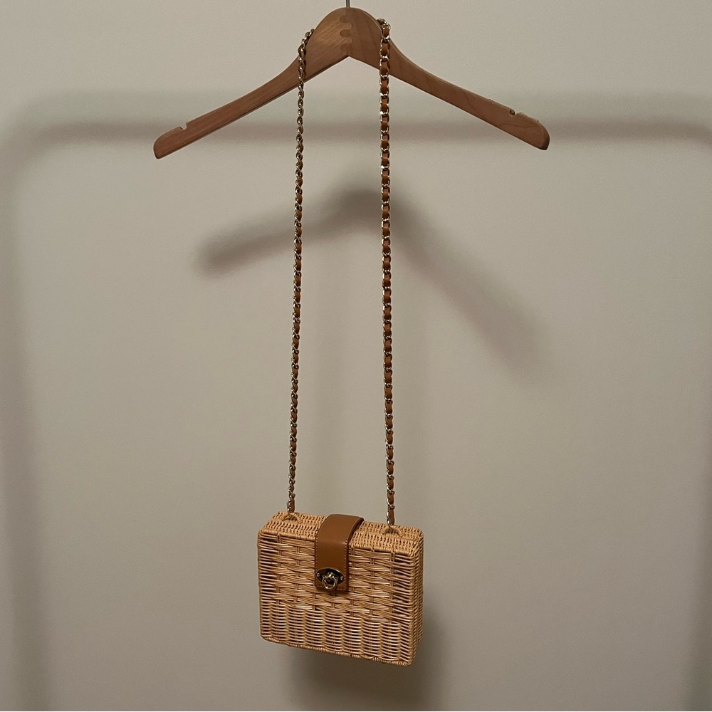 J McLaughlin Wicker Crossbody